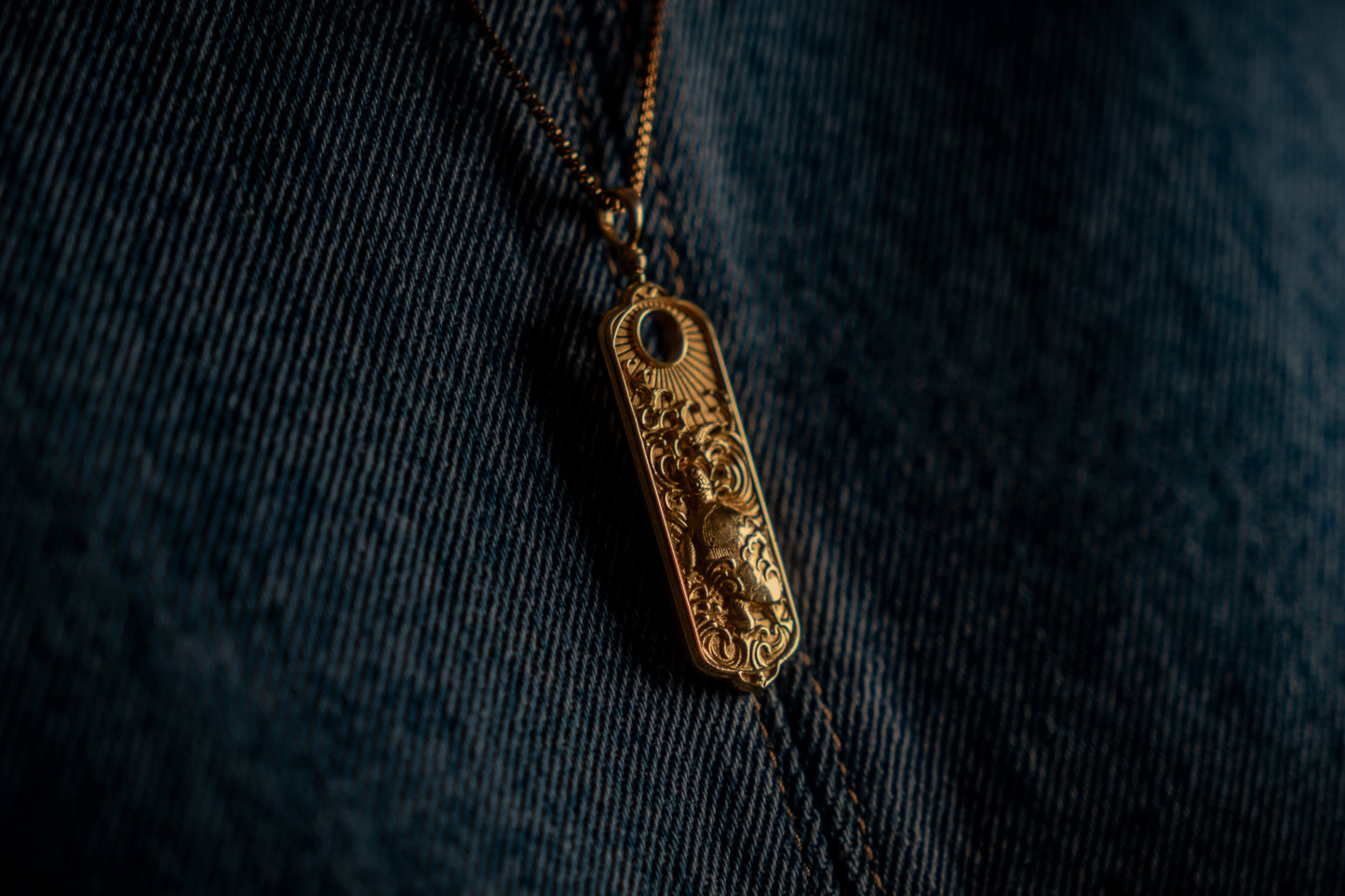 Tachibana Co. x George Tattooing Reversible Turtle & Crane Pendant
