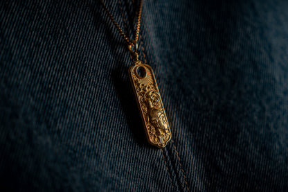 Tachibana Co. x George Tattooing Reversible Turtle & Crane Pendant