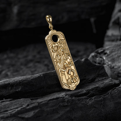 Tachibana Co. x George Tattooing Reversible Turtle & Crane Pendant