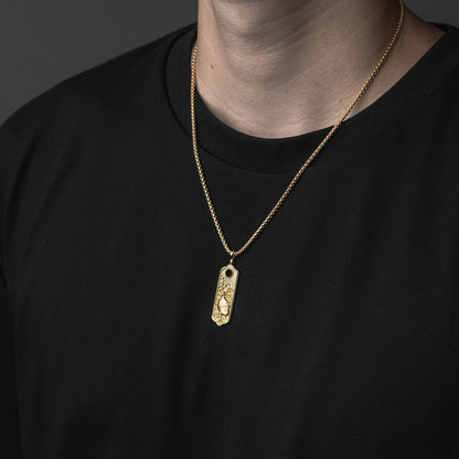 Tachibana Co. x George Tattooing Reversible Turtle & Crane Pendant