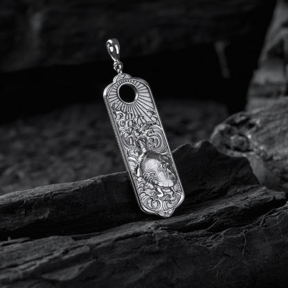 Tachibana Co. x George Tattooing Reversible Turtle & Crane Pendant