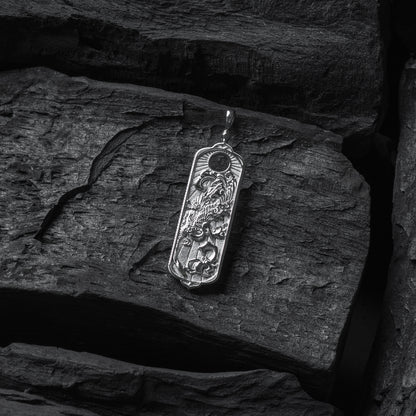 Tachibana Co. x George Tattooing Reversible Turtle & Crane Pendant