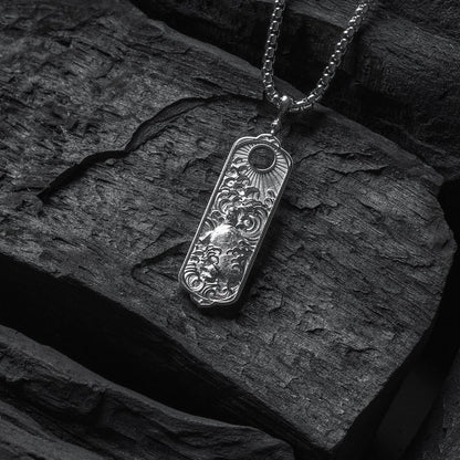 Tachibana Co. x George Tattooing Reversible Turtle & Crane Pendant